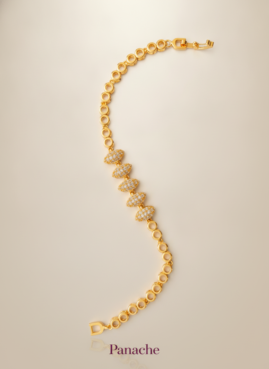 Marquise Sparkle Tennis Bracelet