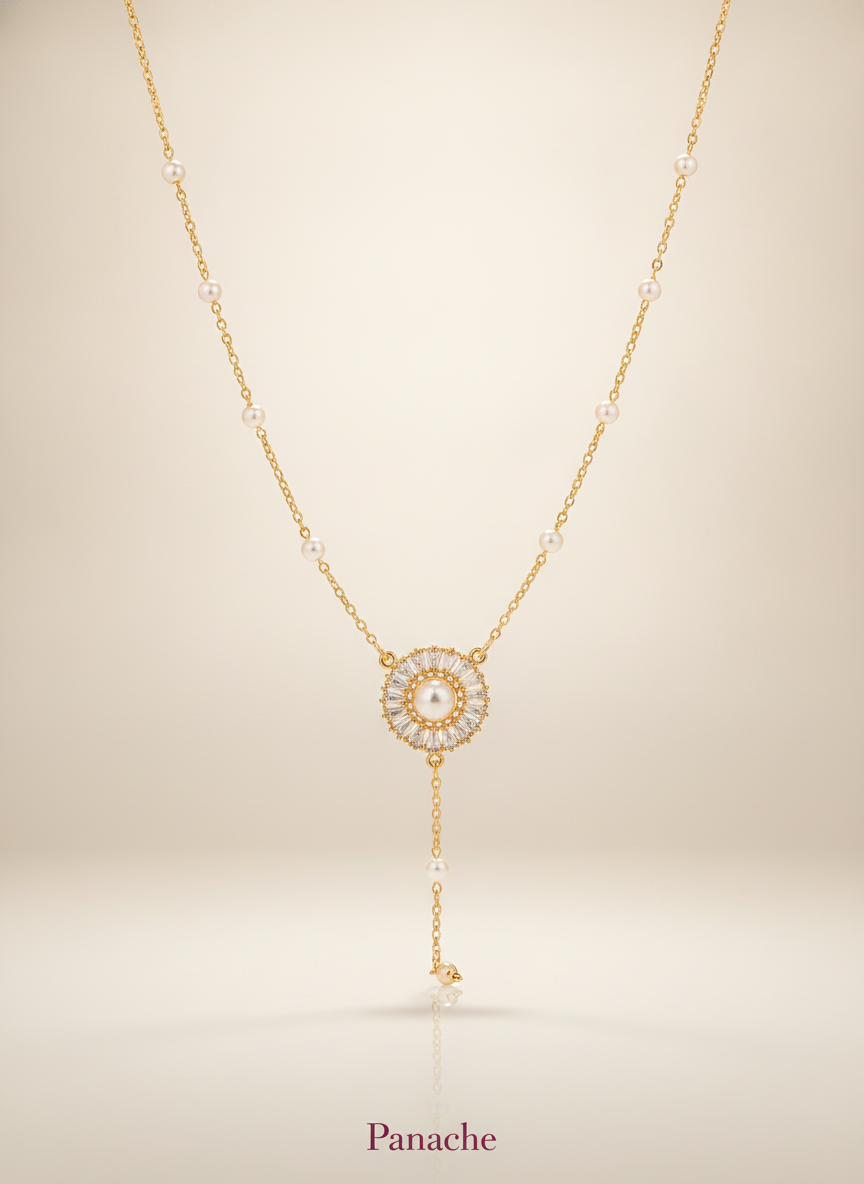 Pearl Blossom Pendant Necklace