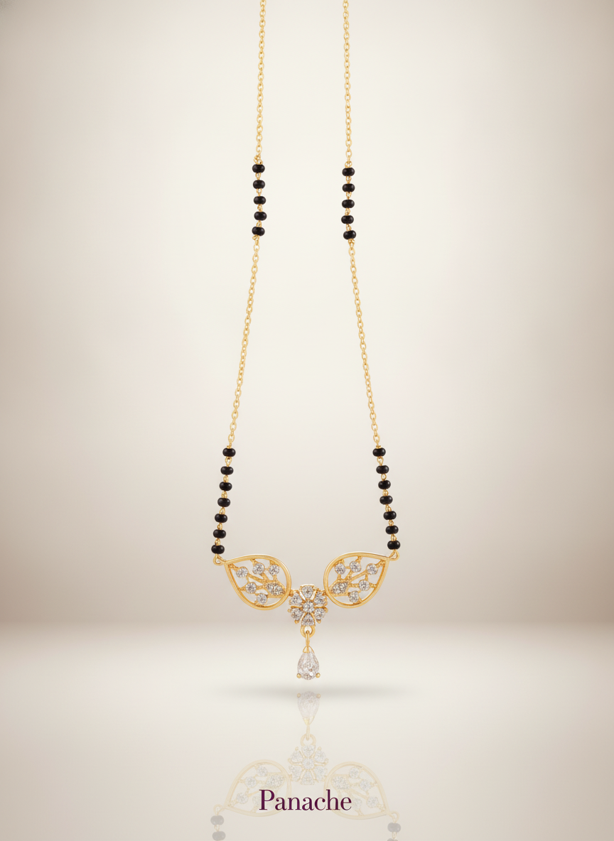 Kundan Paisley Mangalsutra Necklace