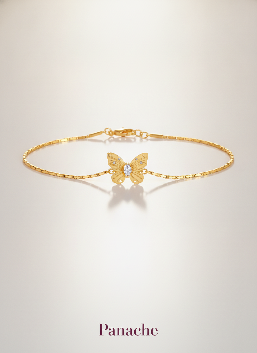 Golden Blossom Charm Bracelet