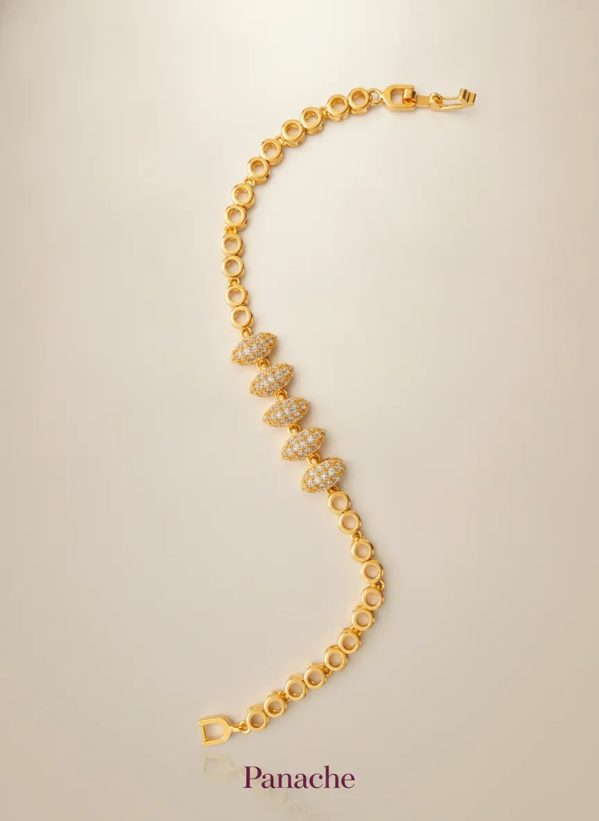 Marquise Sparkle Tennis Bracelet