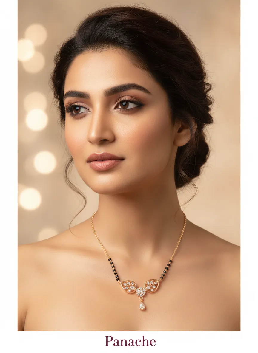 Kundan Paisley Mangalsutra Necklace