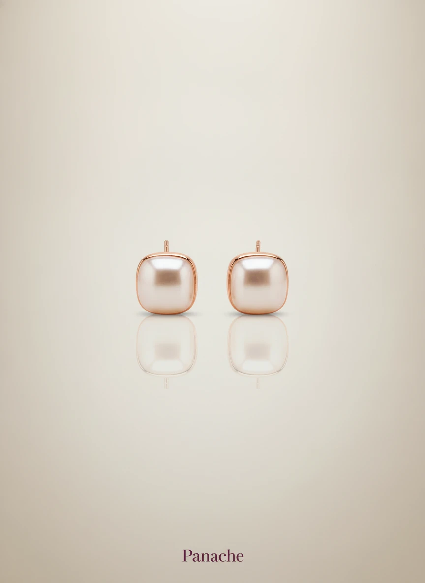 Baroque Pearl Stud Earrings
